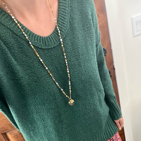 Handmade hand knotted gemstone charm necklace - Picture 7 of 14